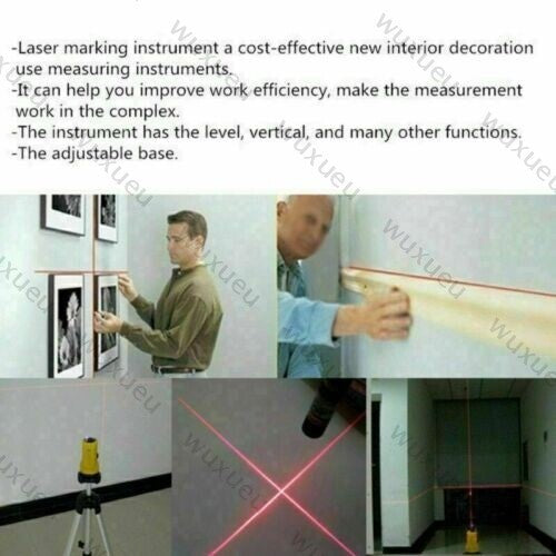 3D Laser Level Self Leveling Point Line Cross Horizontal Vertical With Tripod UK