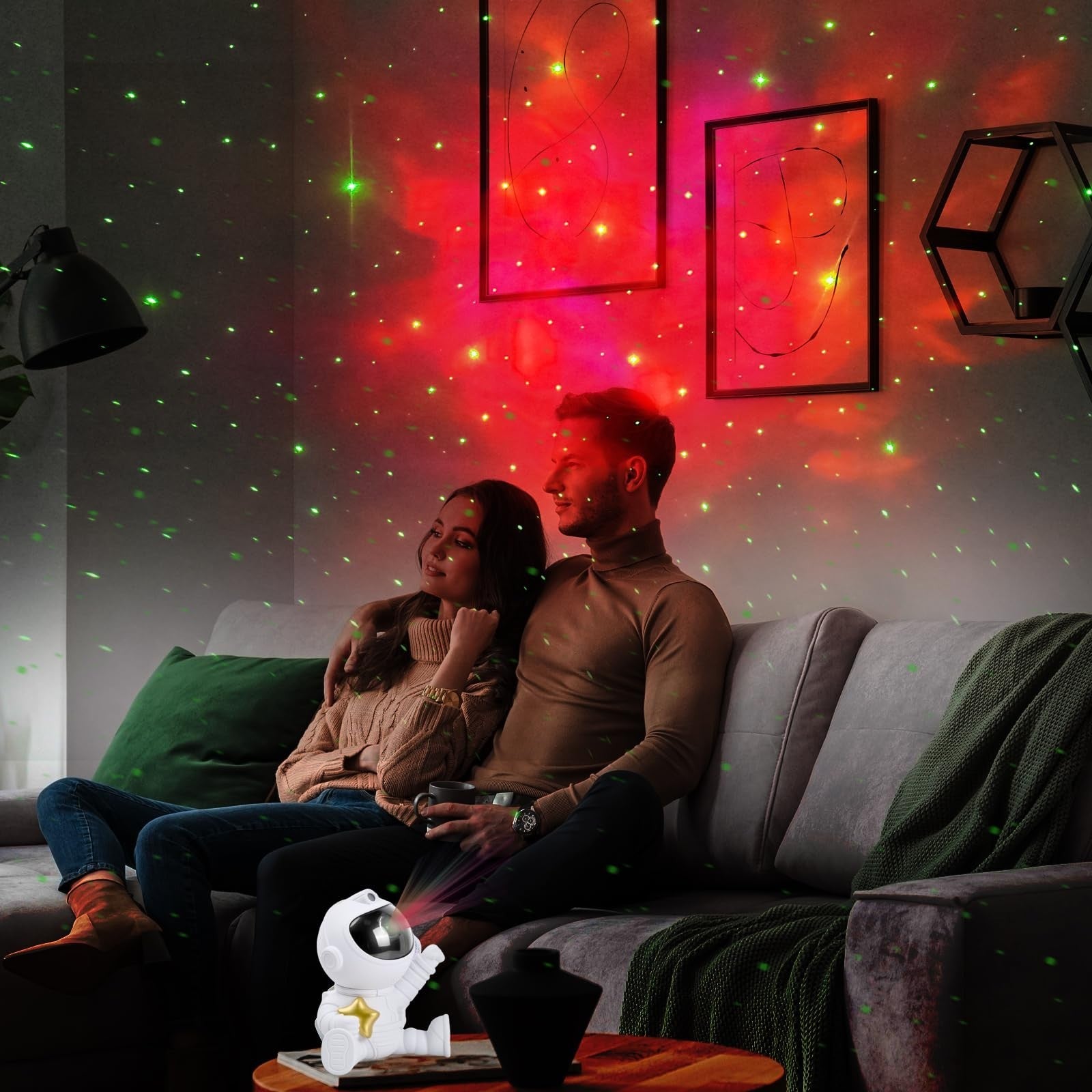 Astronaut Star Galaxy Projector LED Nebula Night Light Remote Kids Room Decor UK