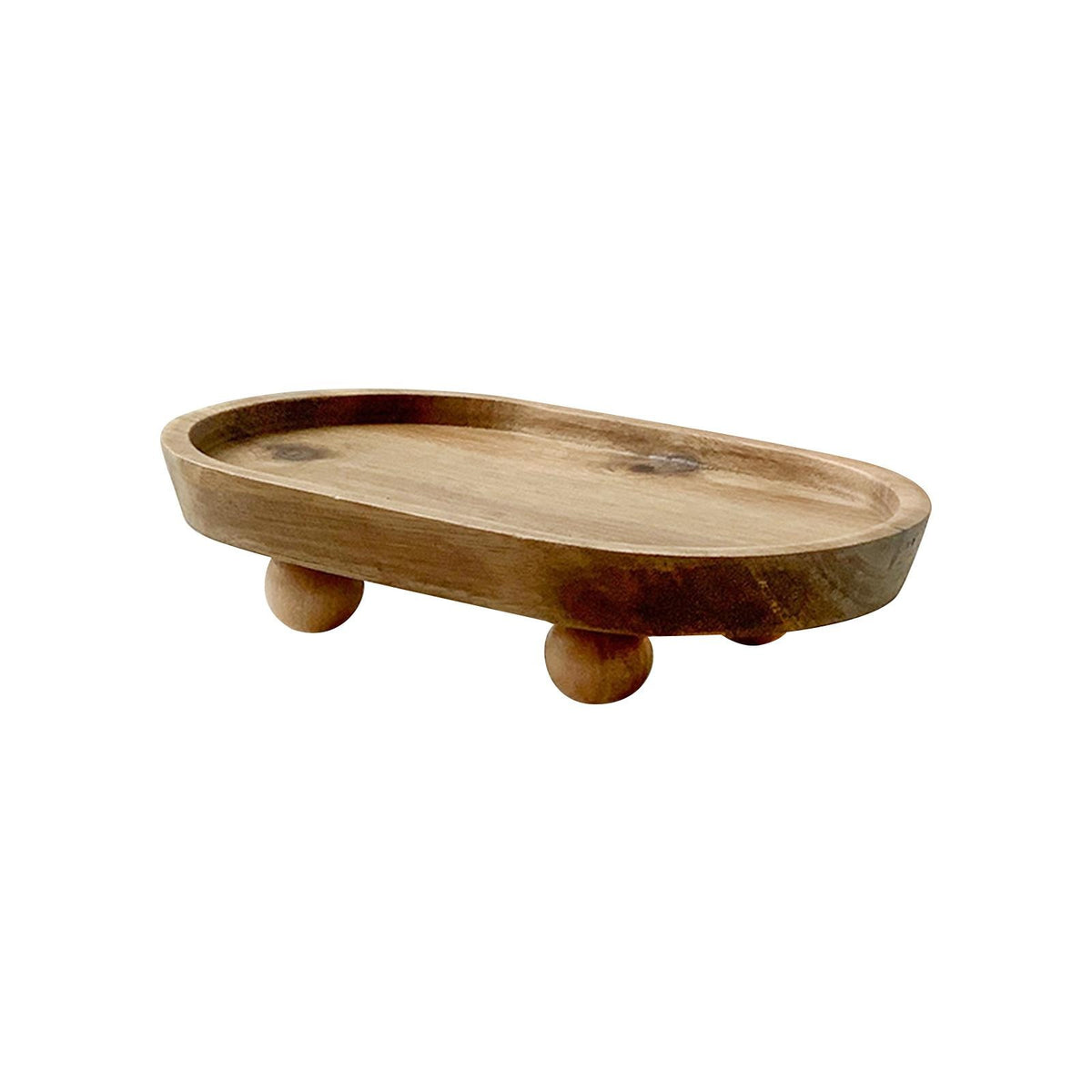 Multifunctional Mini Wooden Riser Display Decorative Tray Wooden Pedestal Stand