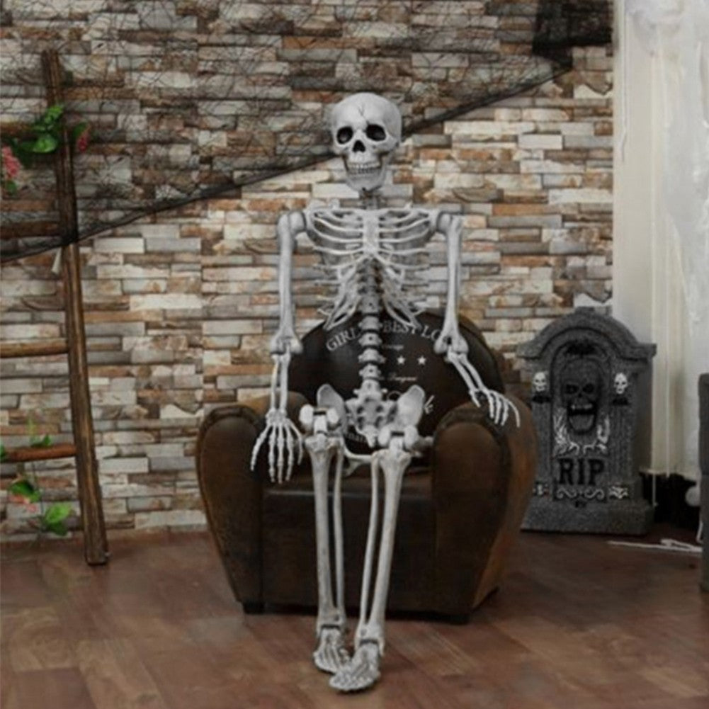 90cm Halloween Poseable Skeleton Full Life Size Human Skeleton Decoration