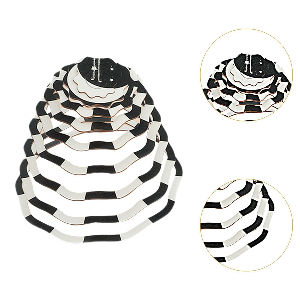 Baby Mobile for Crib Black and White Newborn Hanging Bed Bell
