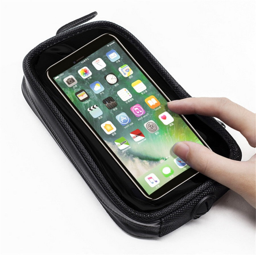 Motorcycle Phone Bag Magnetic Fuel Tank Case GPS Cell Phone Mount Holder Black