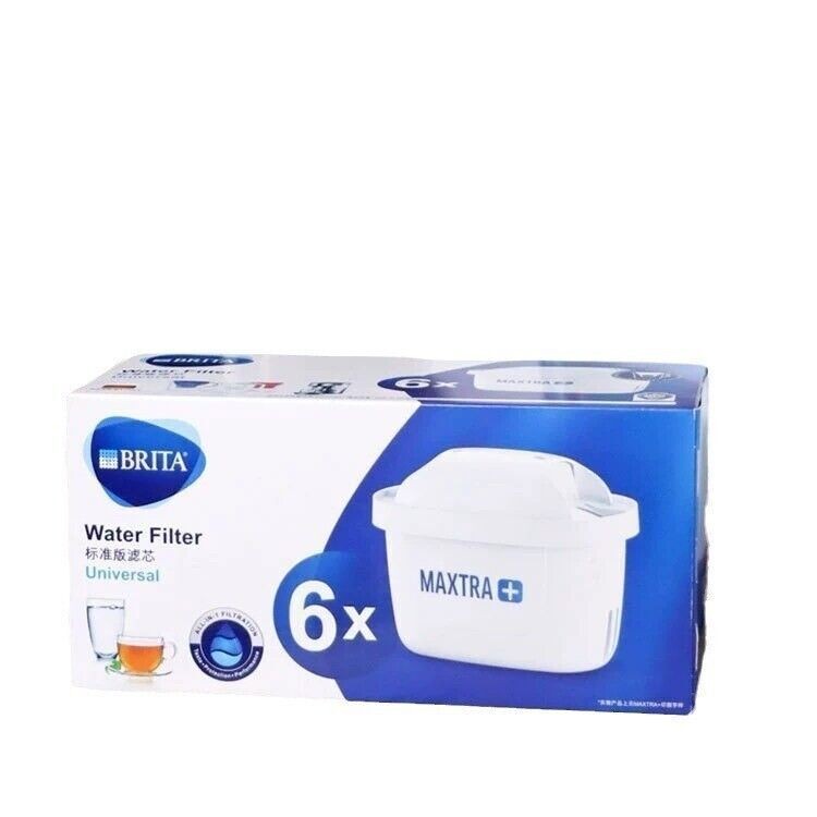 6 Pack BRITA Maxtra+ Plus Water Filter Jug Replacement Cartridge Refills