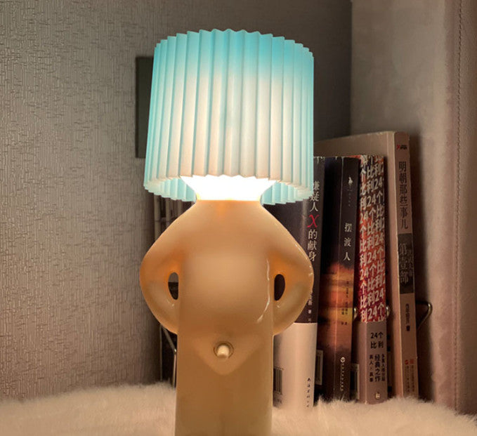 Hot Unique Bedside Night Light Table Lamp Bedroom Funny Naked Boy Penis Switch