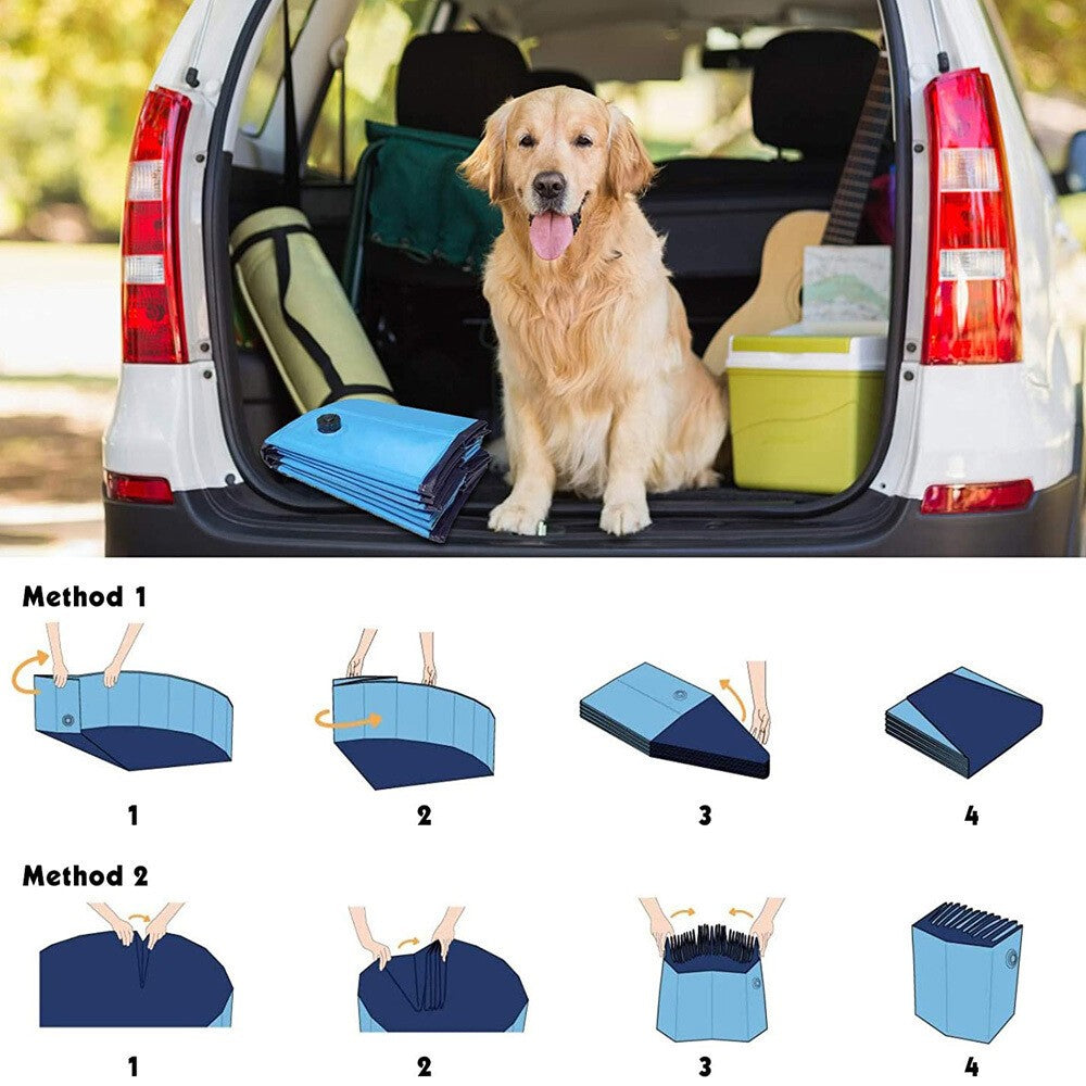 Portable Foldable Pet Bathing Pool for Large Dogs Ideal Swimming and Paddling