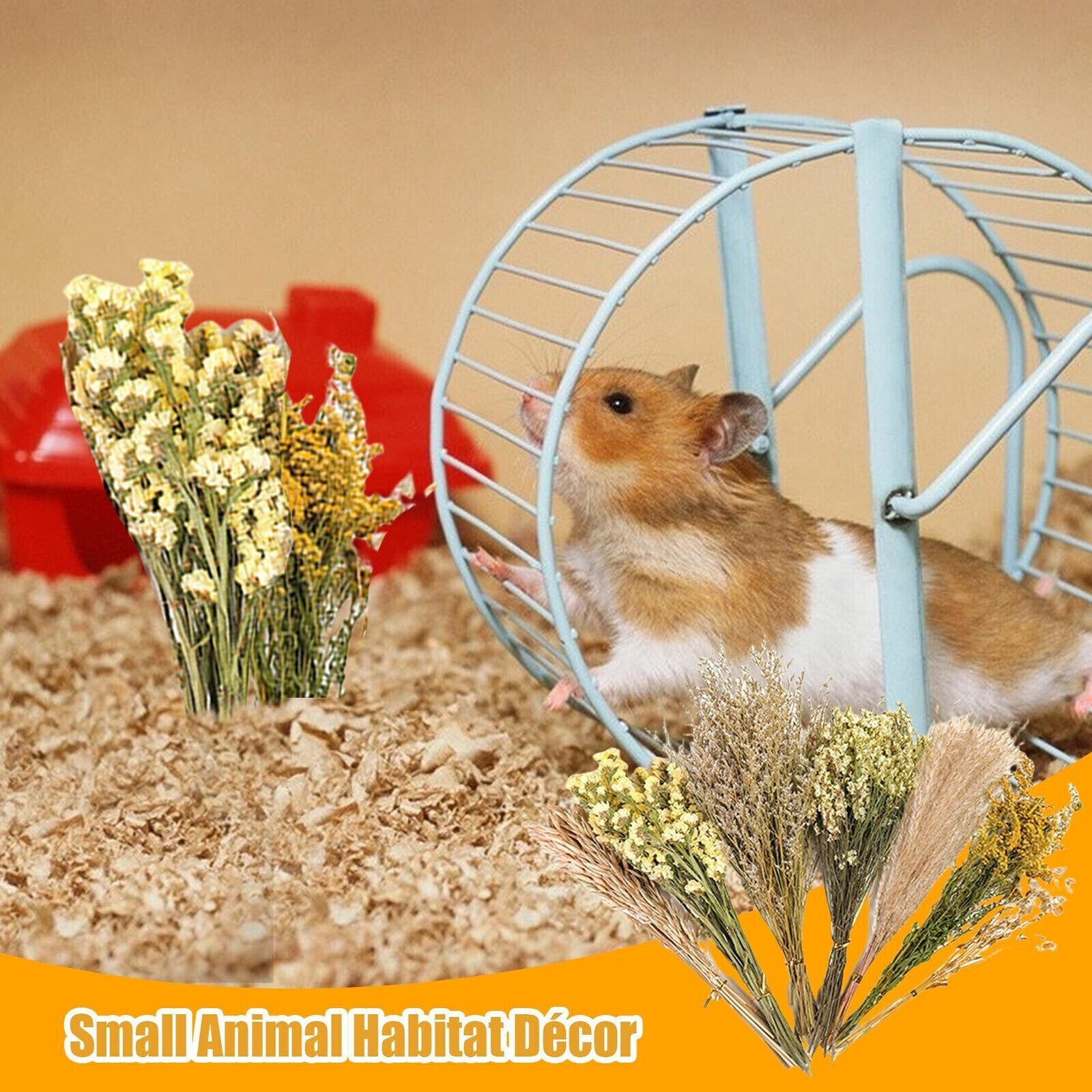 Natural Hamster Bedding Edible Flowers Herbs Sprays for Edible Grain UK