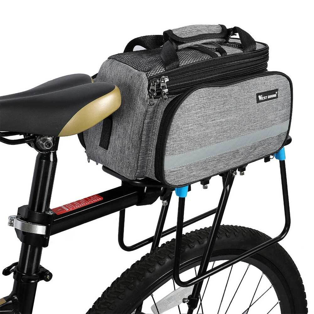 Waterproof Cycling Bicycle Touring Trunk Bag Bike Pannier Bag Rear Rack Bag