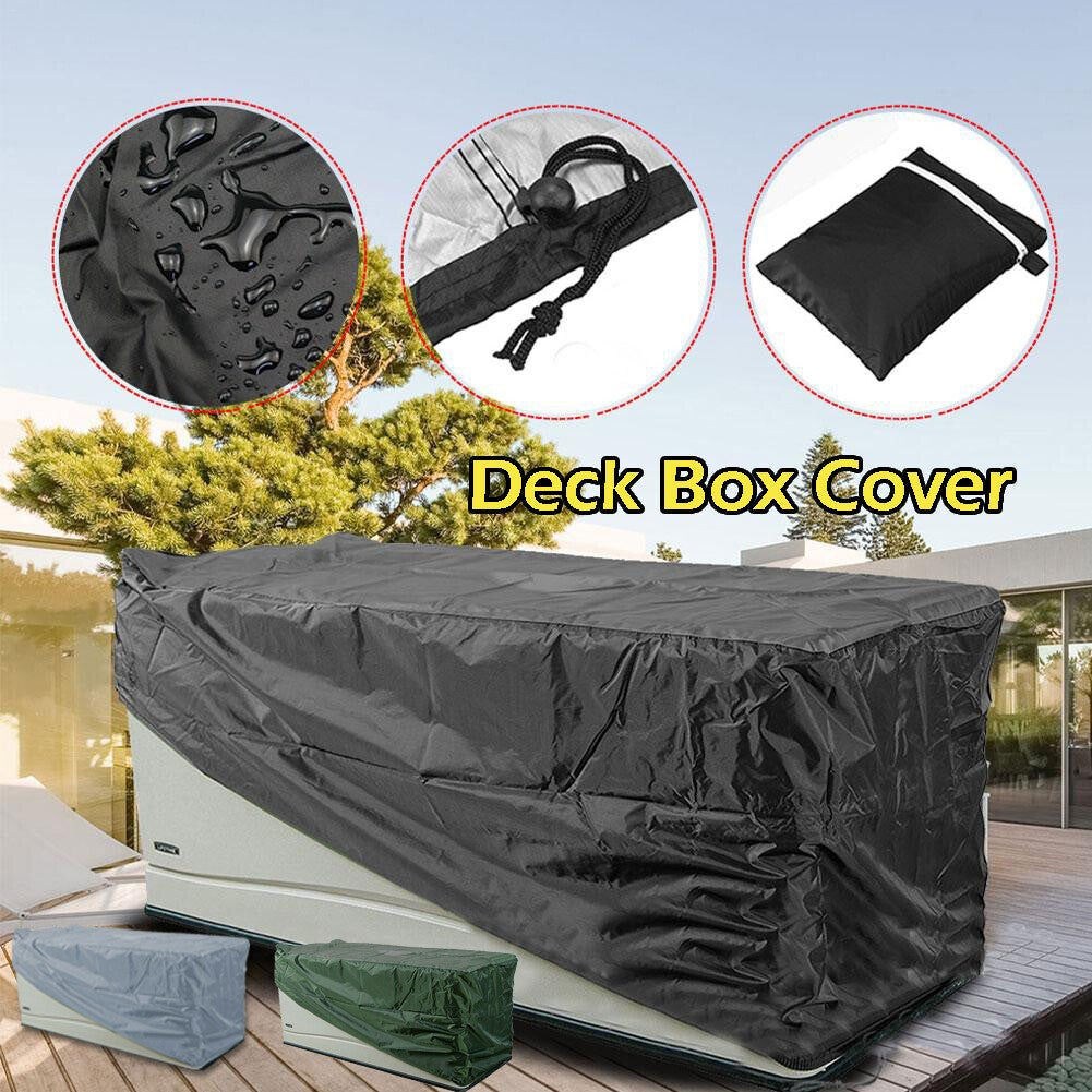 Waterproof Garden Deck Box Cover Outdoor Storage Furniture Rain Protective Cover