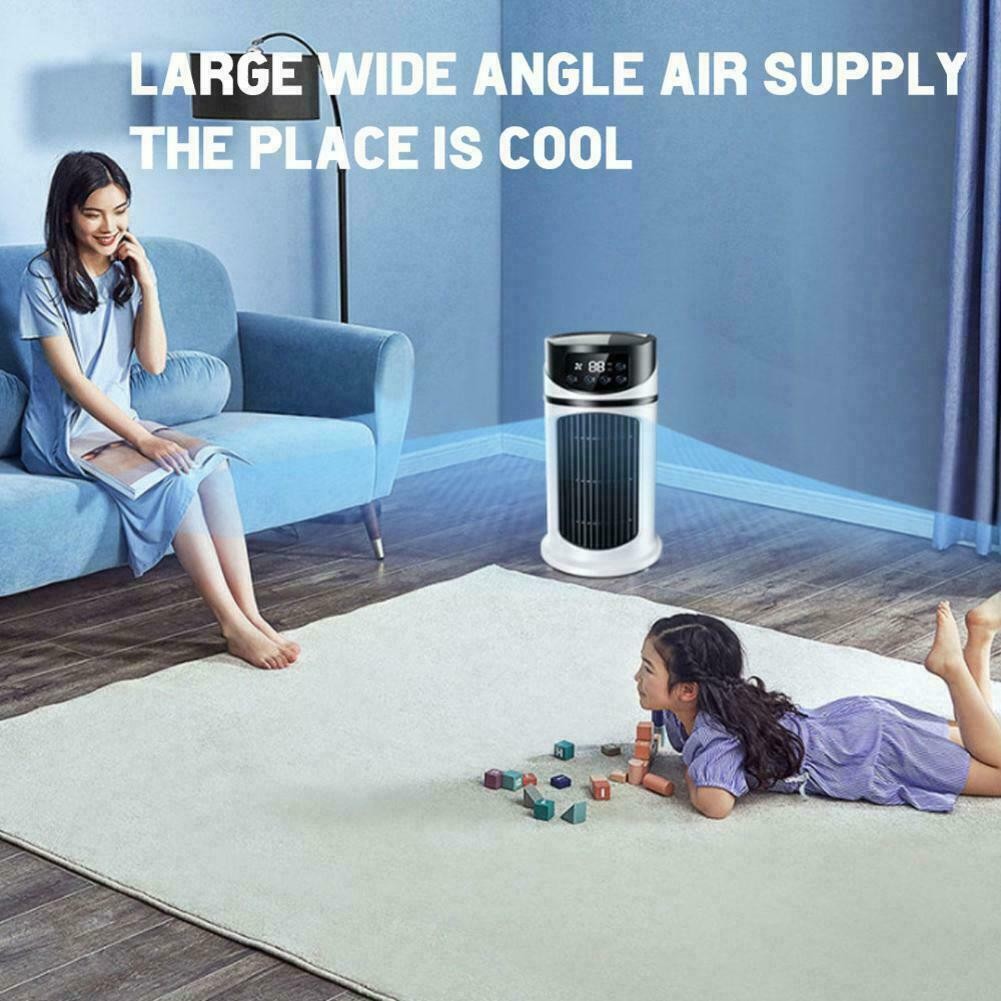 6-Speeds Portable Air Cooler Fan Ice Cold Cooling Conditioner 300ML Tank UK