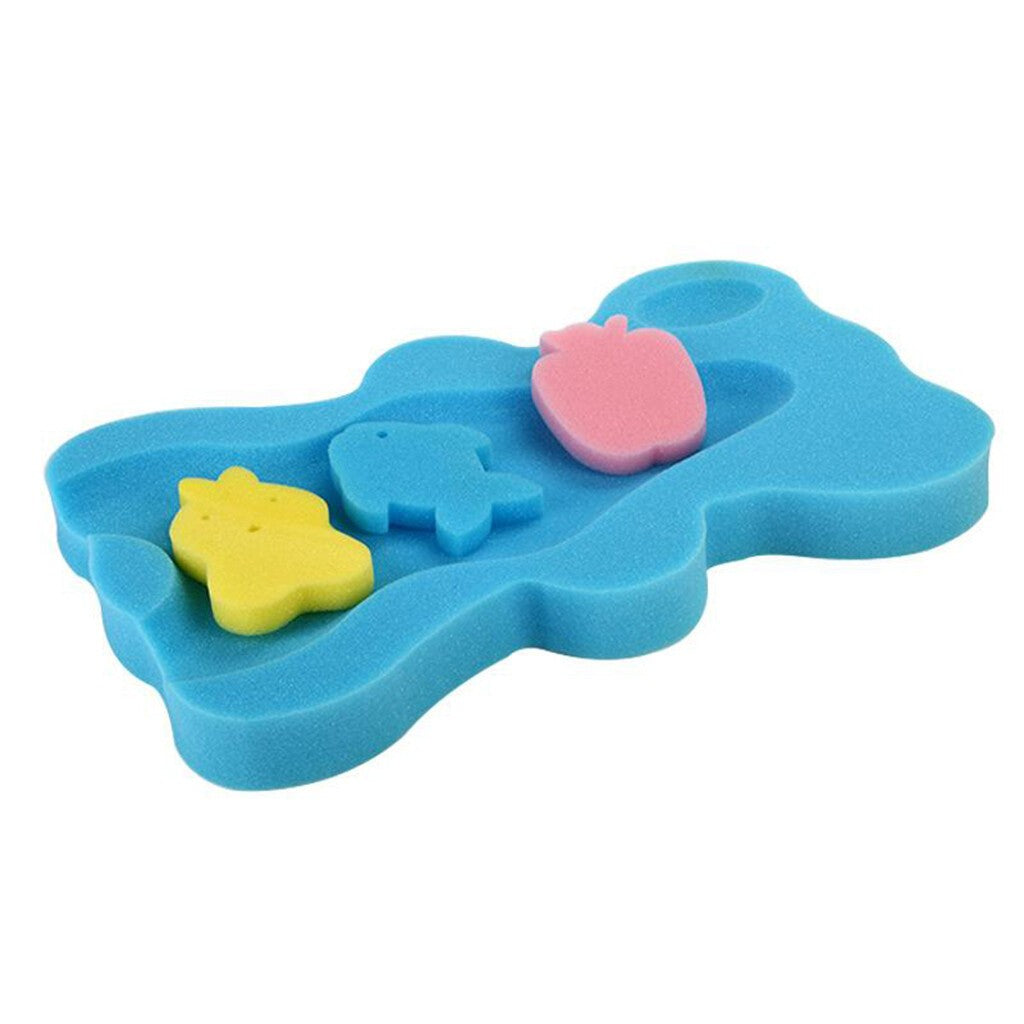 Baby Bath Sponge Infant Bath Cushion Body Support Foam Bathroom Shower Mat