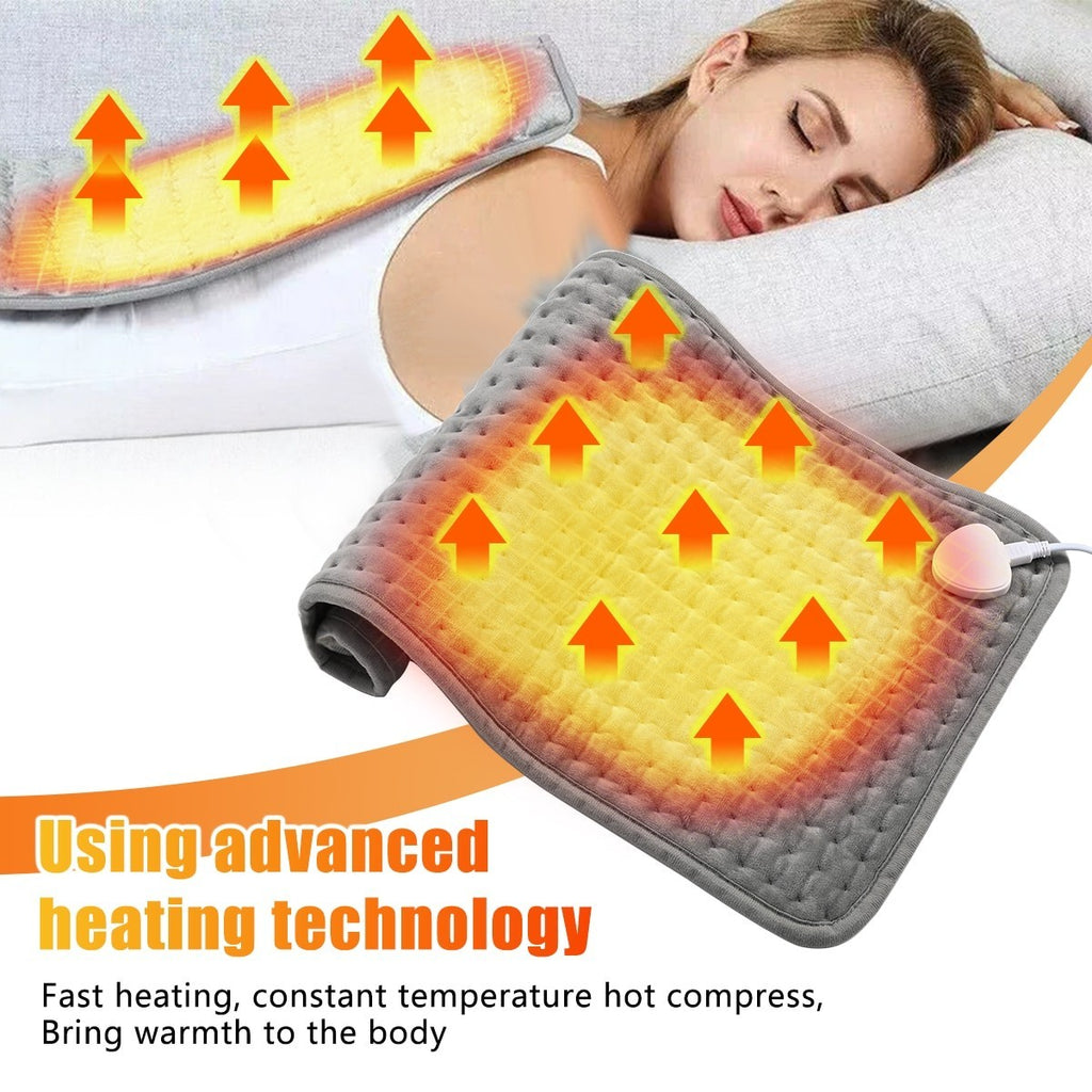 Electric Heating Pad Heat Therapy Feet Warmer Mat Neck Shoulder Back Pain Relief