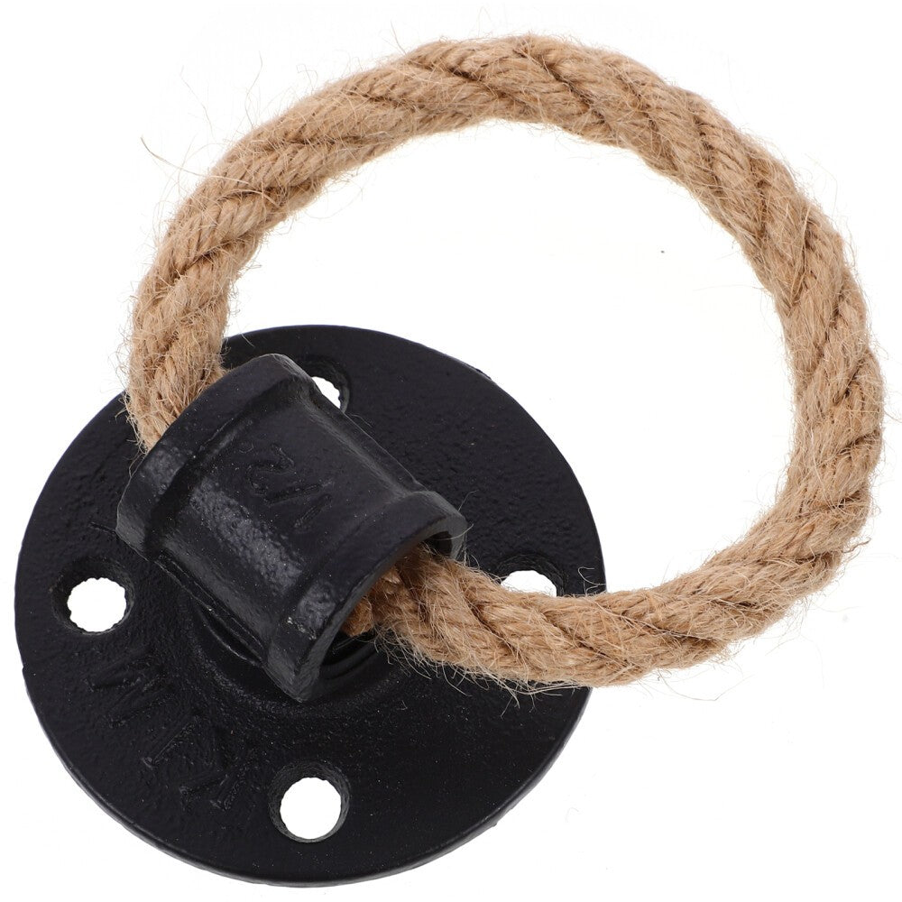 Rope Pull Handle Ring Handles Rustic Door Wall Mounted