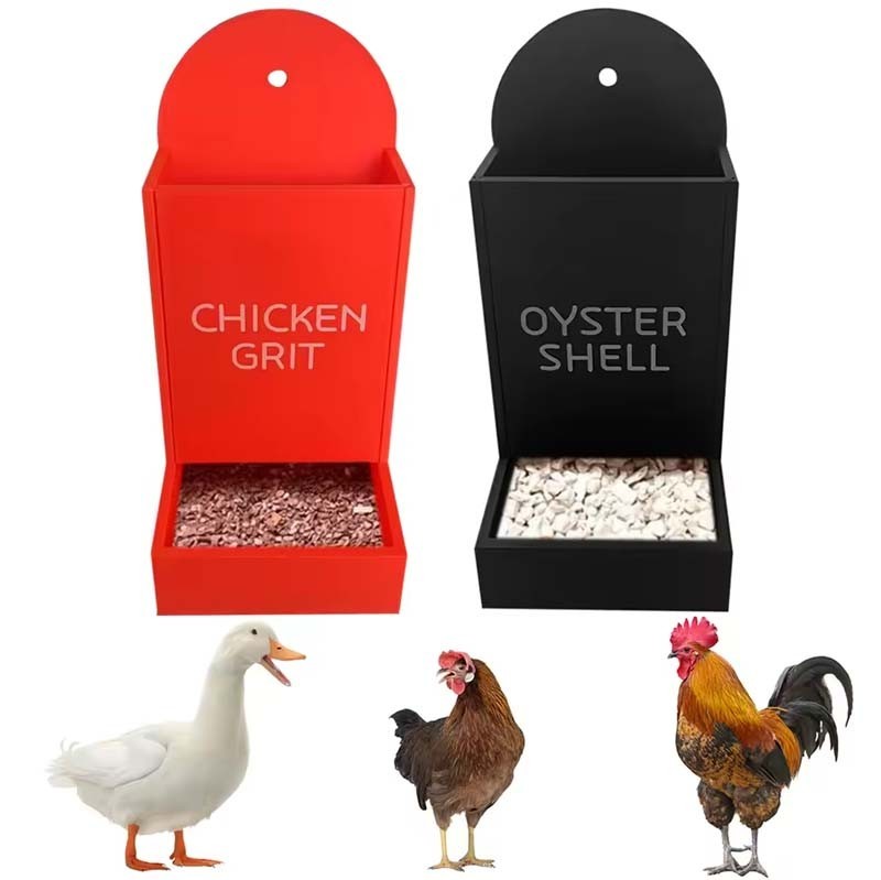 Chicken Poultry Feeder Chick Dispener Bird Hen Hangable Wind Proof Lid Legs 6kg