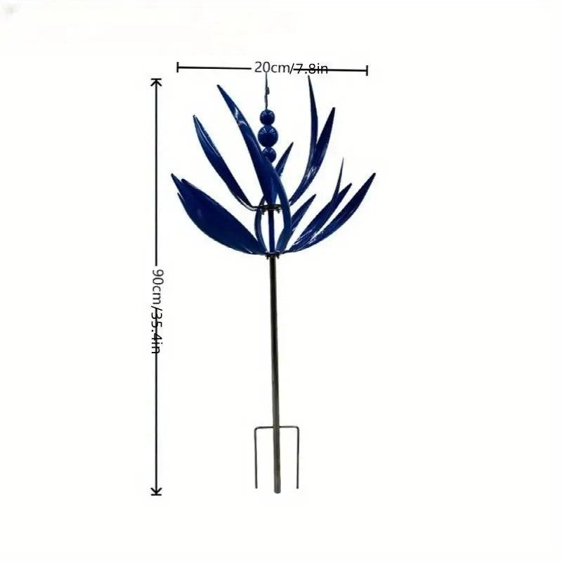 Outdoor Yard Lawn Garden Decor Kinetic Wind Spinner Metal Sculpture with Stake.*