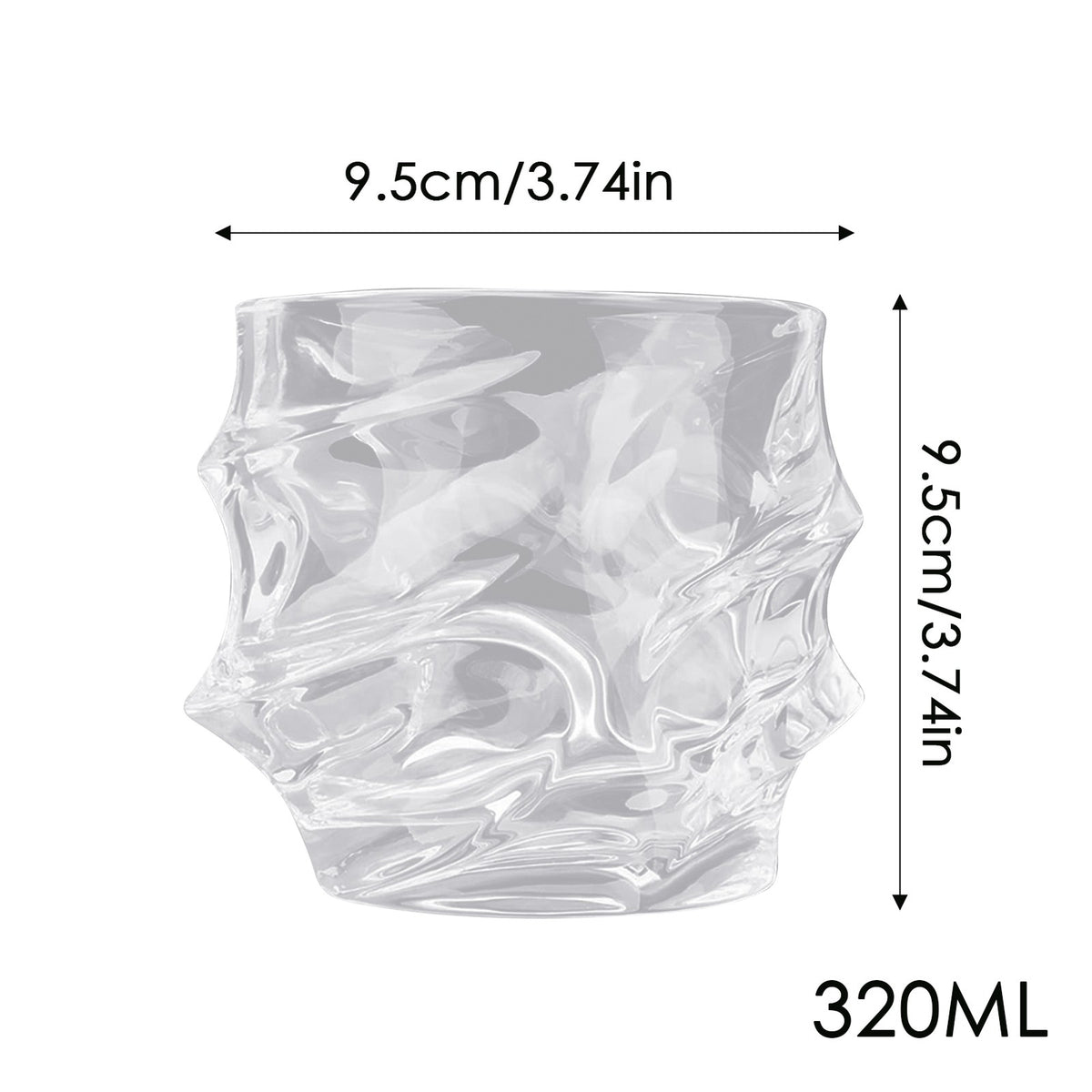 Tsuki Glass Whiskey Glasses Japanese Crystal Whisky Glass Heavy Thick Bottom