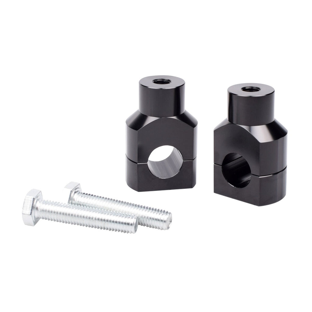 1" 25mm CNC Handlebar Risers Mount Clamp For Harley Sportster Dyna Softail Honda