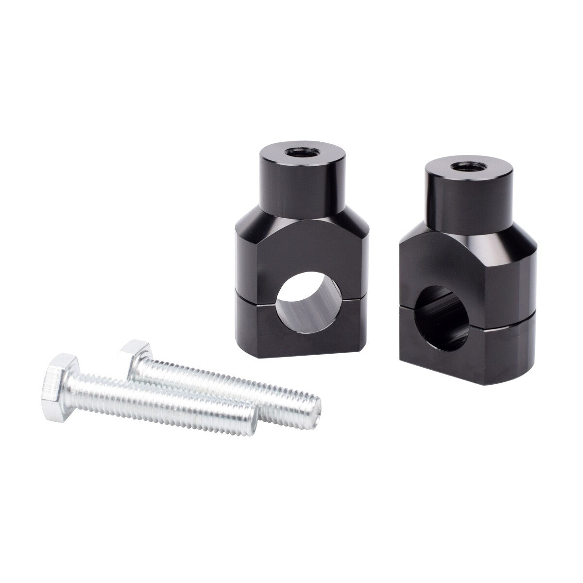 1" 25mm CNC Handlebar Risers Mount Clamp For Harley Sportster Dyna Softail Honda
