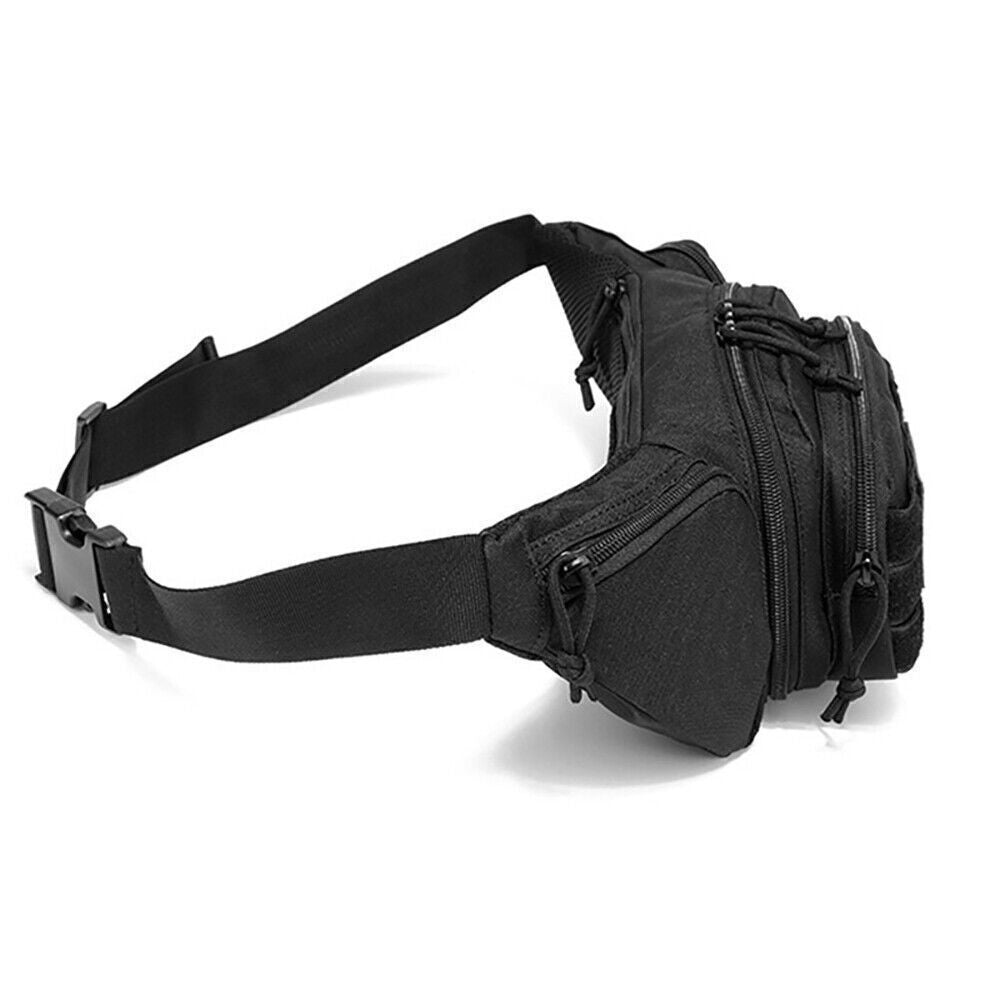 Mens Tactical Waist Pack Military Waterproof Bum Bag Belt for Outdoor Travel