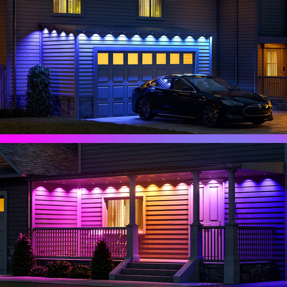 Permanent Outdoor Eaves Lights Smart RGBIC App Remote LED DIY Scene Modes lamp