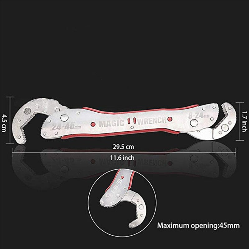 9-45mm Adjustable Magic Wrench – Multi-function Universal Self-Locking Spanner