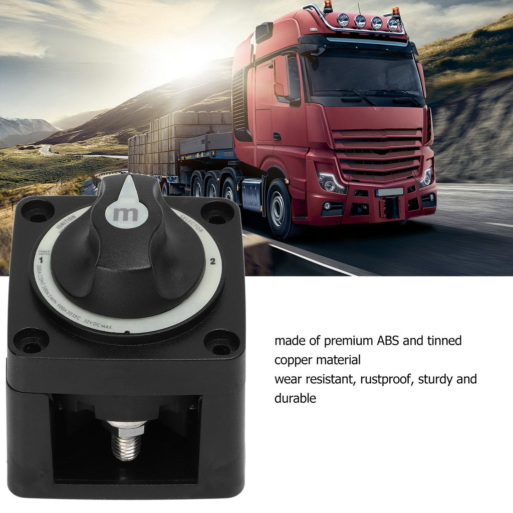 Battery Cut Off Switch 300A Battery Selector Switch Heavy Duty 3 Position