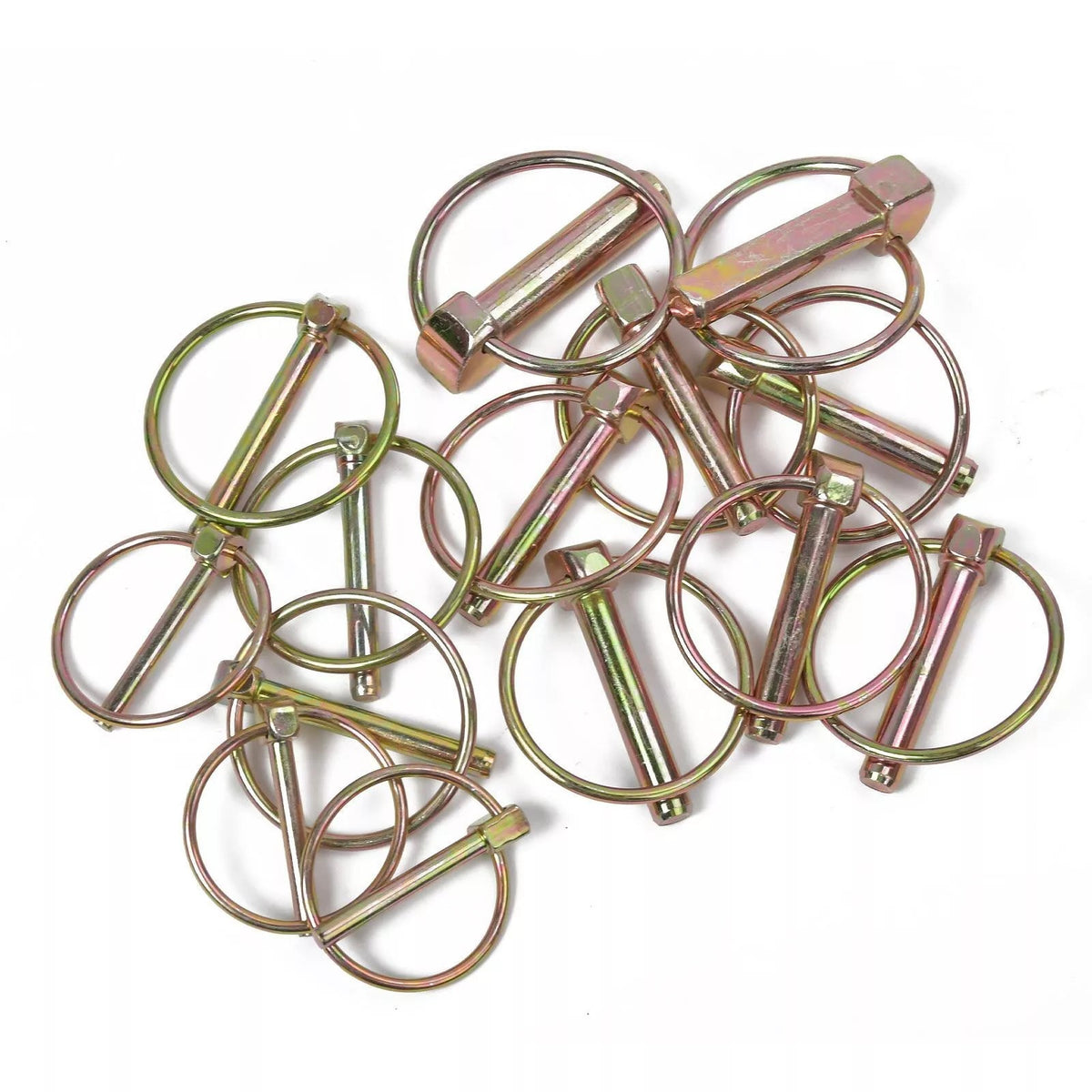 50Pcs Assorted Lynch Linch Pin Set 4.5mm 6mm 8mm 11mm For Tractor Trailer Shafts