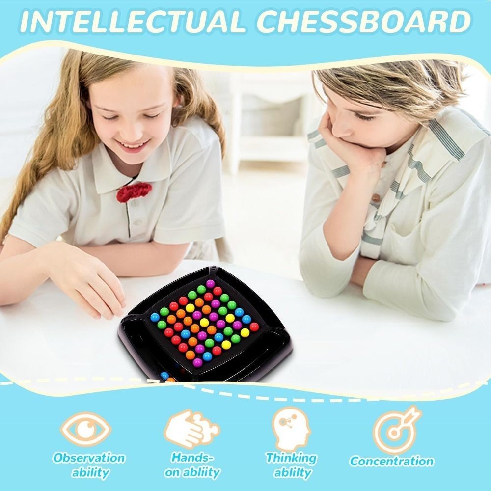 Rainbow Ball Matching Game Interactive Puzzle Board Toy for Kids & Adults