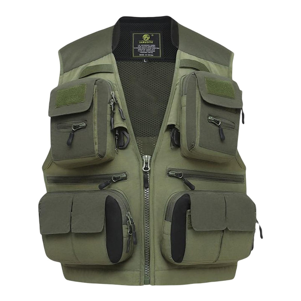 Fly Fishing Vest Sleeveless Jacket Waistcoat Breathable Adjustable Utility Vest