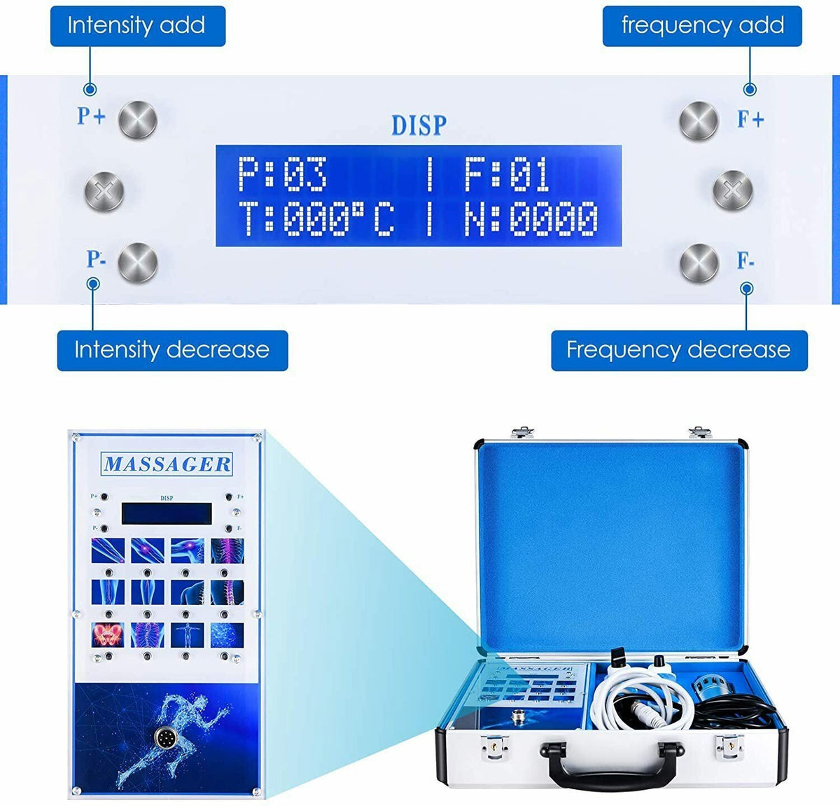 Touch Screen Shockwave Therapy Machine For Muscle Pain Removal & ED Treatment UK