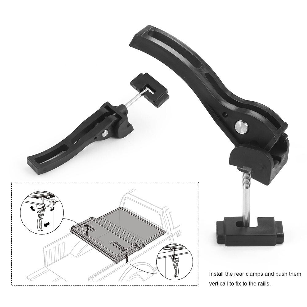 Universal Replacement Parts for Hard Tri-Fold Tonneau Cover Rear / Front Clamp