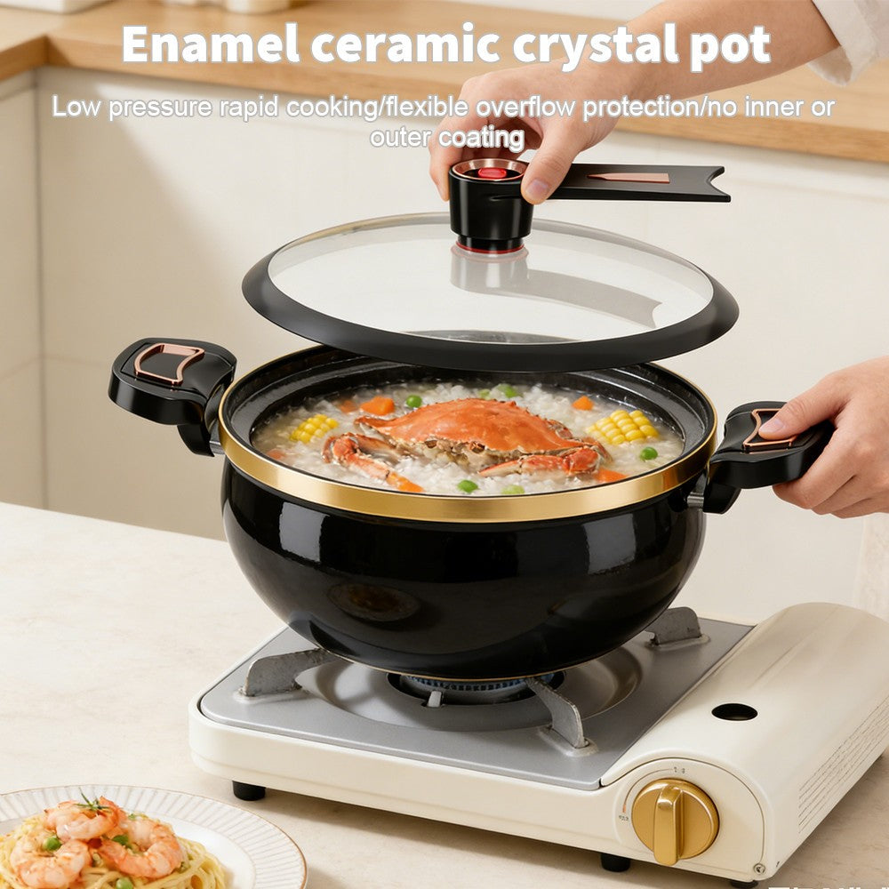 8L Micro Pressure Cooker Non Stick Pot Large Capacity Induction Cooker Household