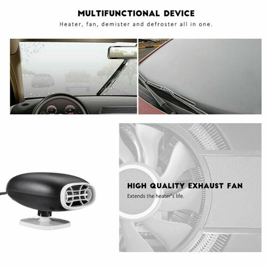 Car Auto Cigarette Lighter Heater Cooling Fan Defroster Demister 12V 150W 2in1