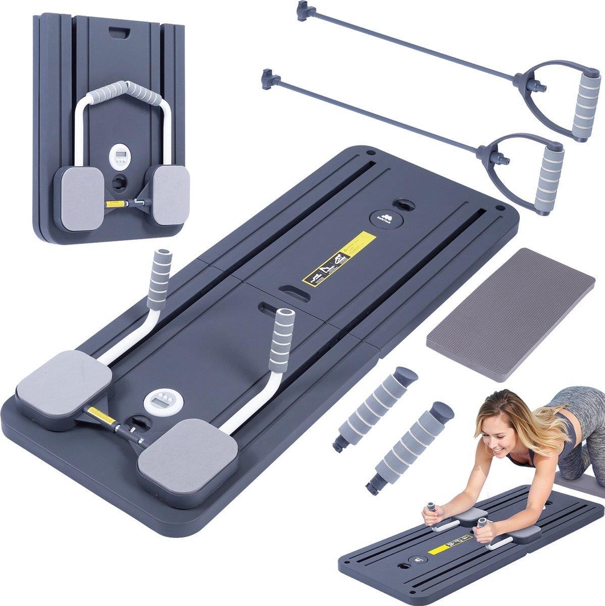 8 in 1 Fitness Board Pilates Reformer Foldable Multifunctional for Home Workouts