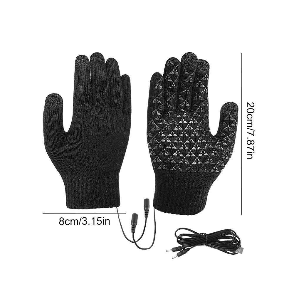Electric Heated Gloves USB Rechargeable Insulated Warm Thermal Gloves Winter UK