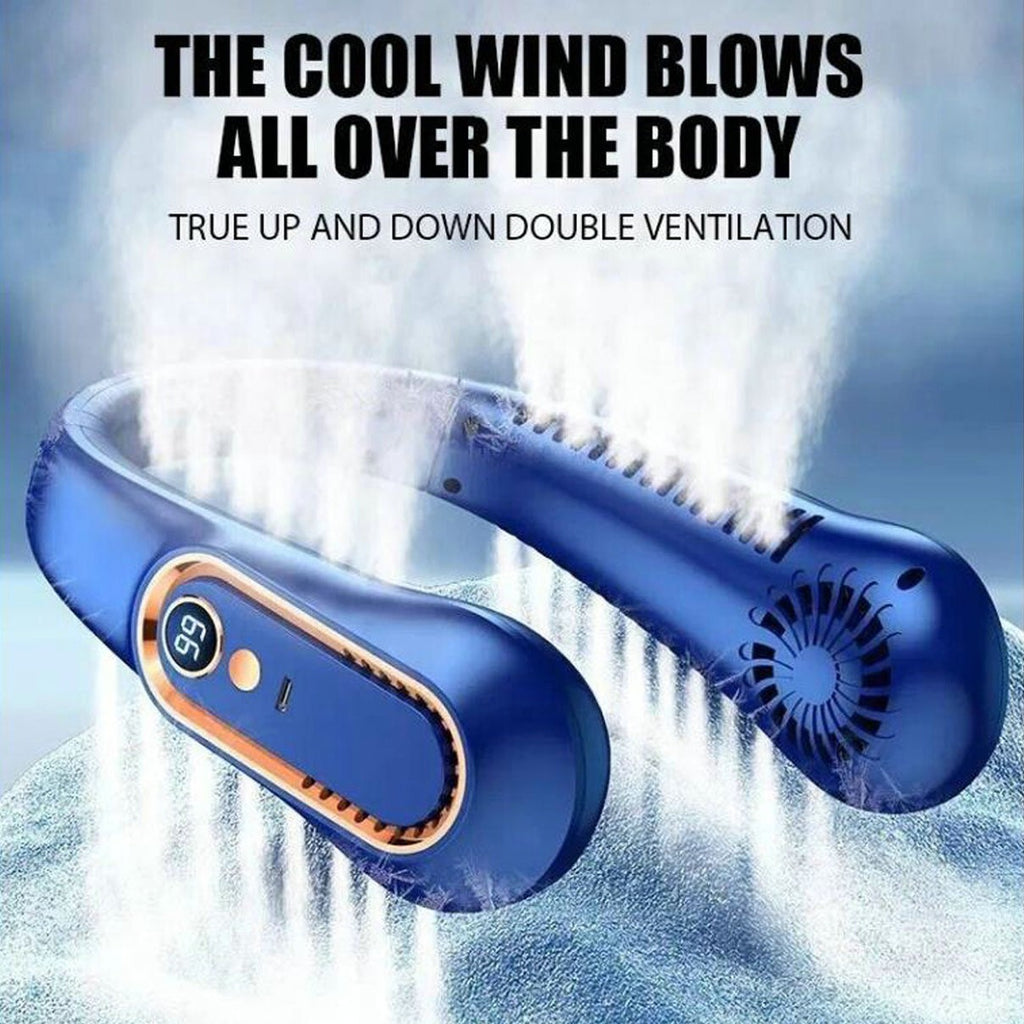 Neck Fan USB Rechargeable Neckband Air Cooler Pro New Upgraded Style Portable
