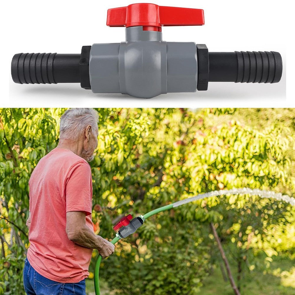 Dependable PVC Ball Valve with Barbed Hose Connector for Leak Free Operation