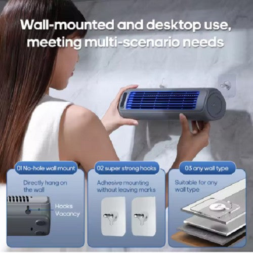 Rechargeable Cooling Ace Air Conditioner Portable Air Cooling Fan w/ 3 Speeds UK