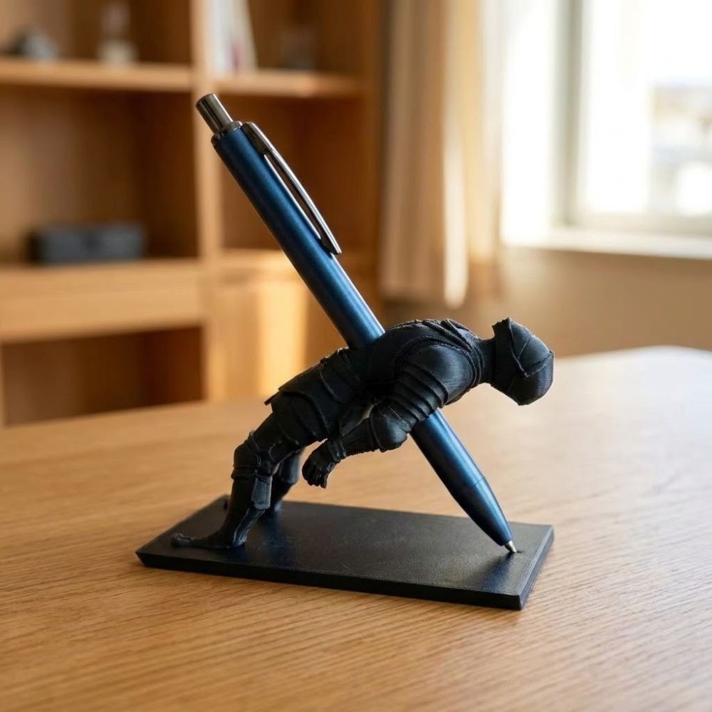 1pc Creative Pen Stand Knight Pen Holder Pencils Holder Warrior Desk Organizer