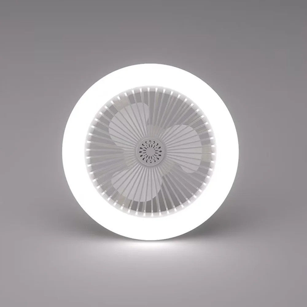 3 in 1 Rotatable E27 Socket Adapter Ceiling Fan Light Remote Control Home Lamp