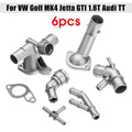 6PCS Coolant Flange Pipe Water Hose 06A121133J For Golf MK4 1.8T A3 TT 1.8T