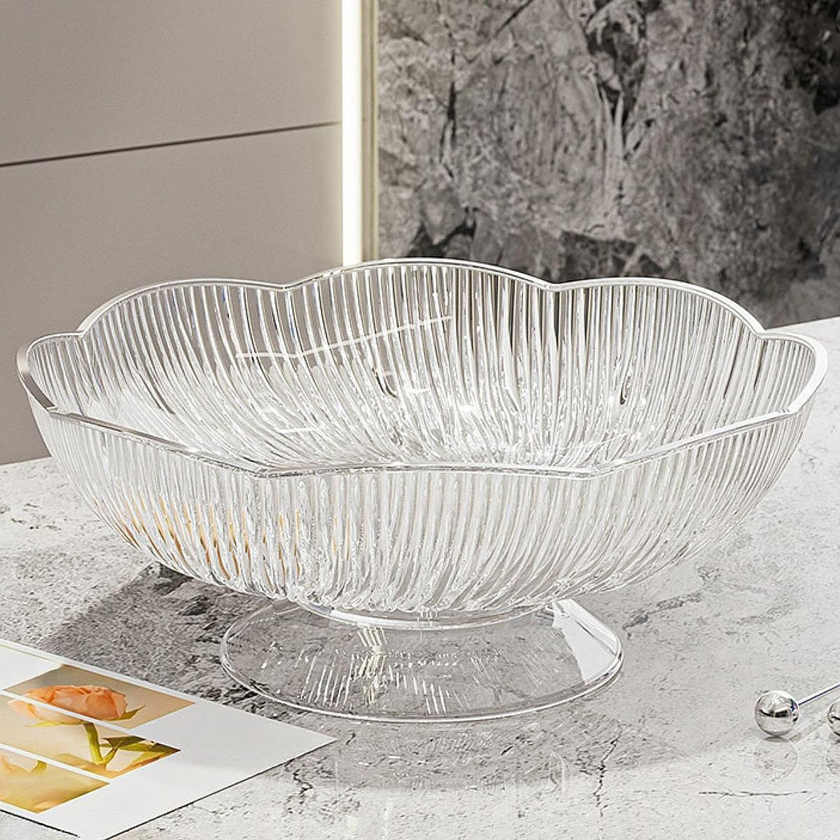 Fruit Bowl Decorative Bowl Table Centerpiece Decorative Dish Multipurpose Fruit