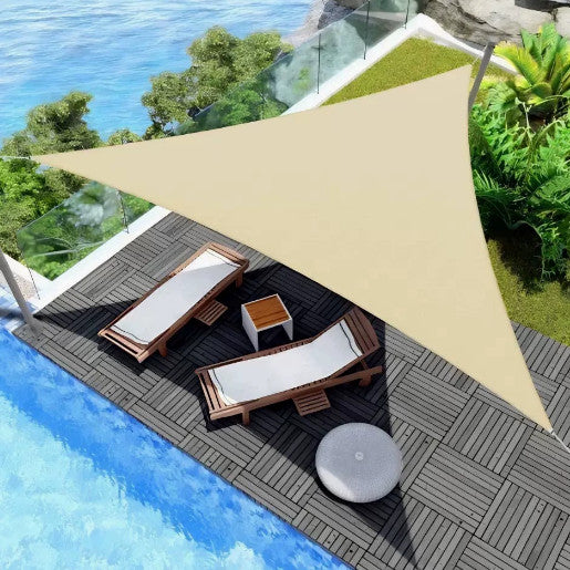 Waterproof Triangle Canopy Sun Shade Sail Garden Patio Awning UV Block Cover NEW