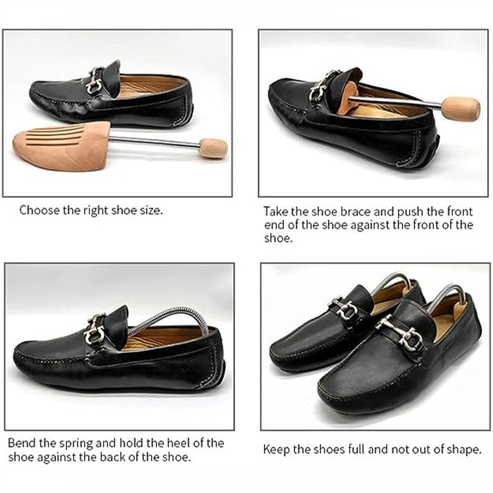 1 Pair of UK 4-13 Men Women Wooden Shoe Stretcher Trees Shoe Shaper Expander