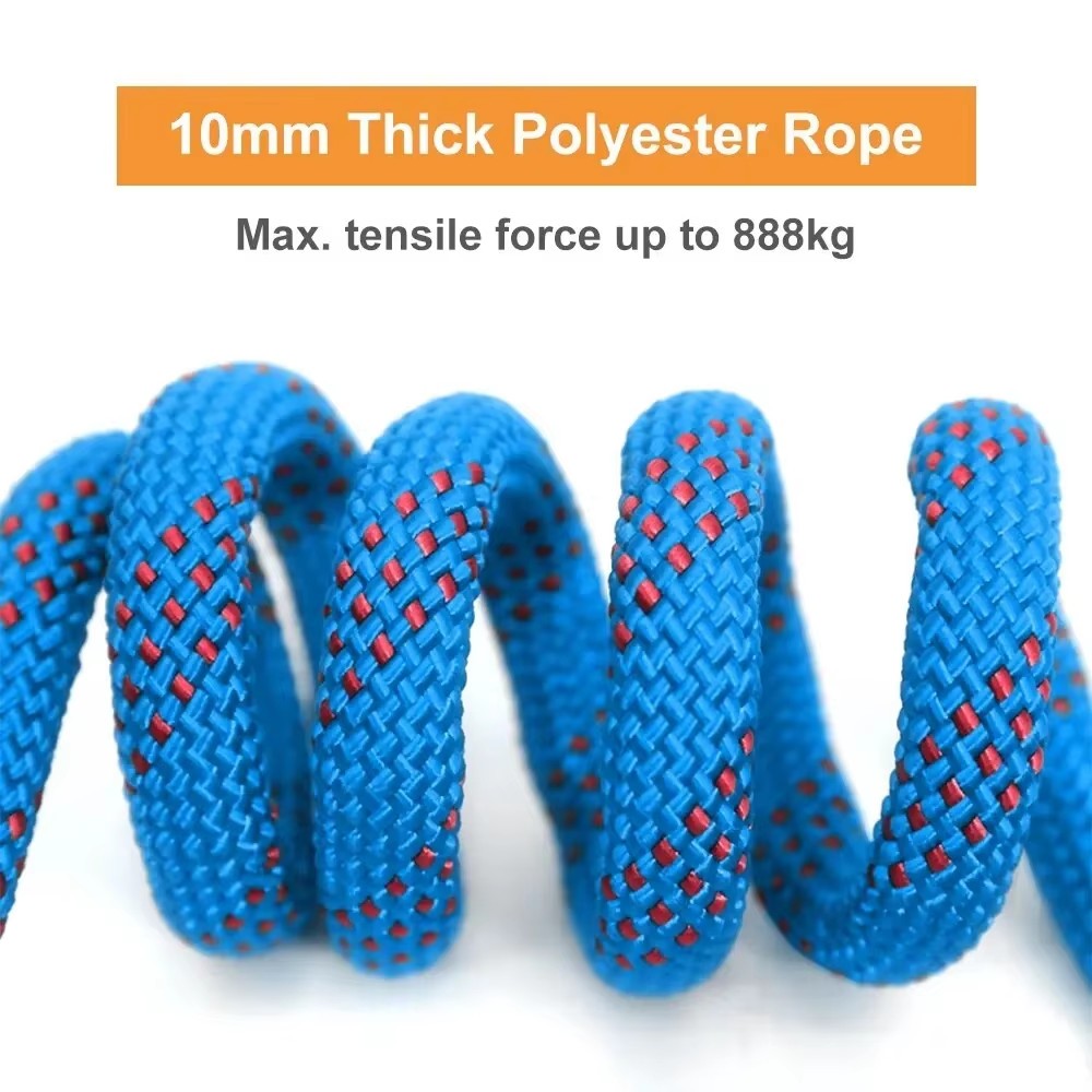 15M/25M/30M Outdoor Static Rope  10Mm Climbing Rope for Fire Rescue Safety Escap