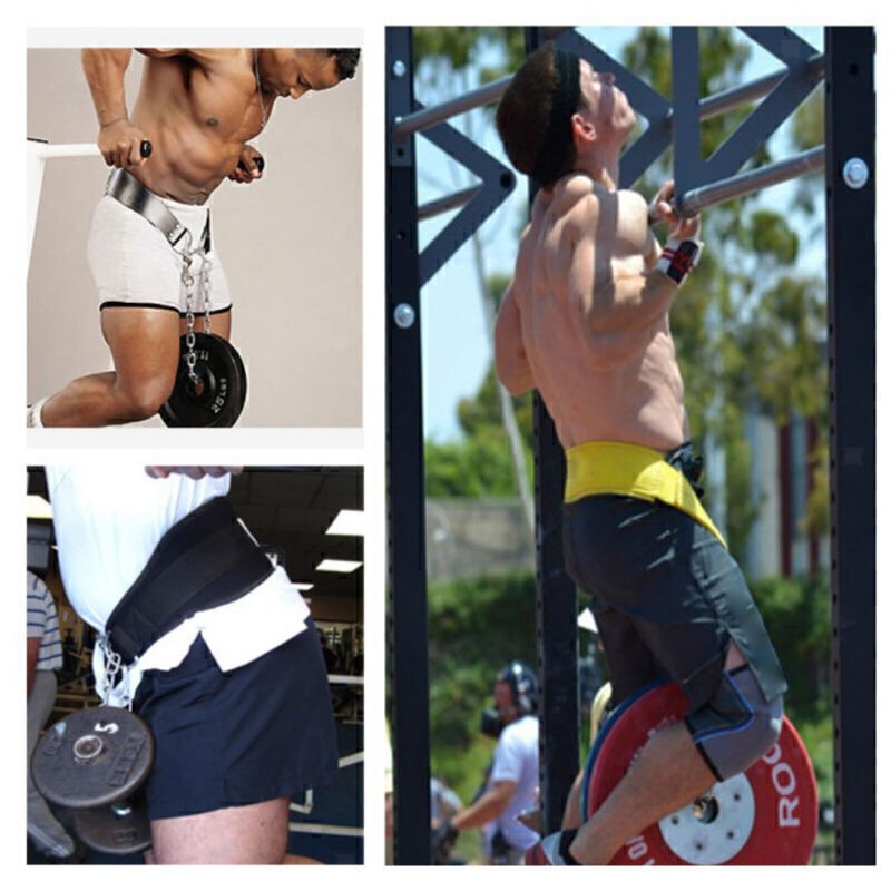 Dipping Belt with Chain Weight Lifting Belt for Strength Training & Workouts