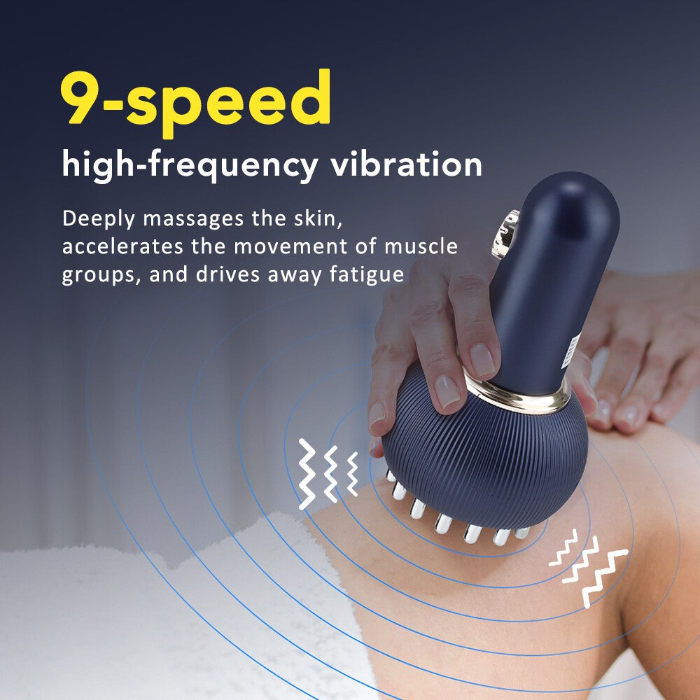 USB Electric Lymphatic Drainage Machine Meridian Body Massage Brush Microcurrent