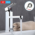 Bathroom Mixer Taps Basin Tap Chrome Wash Sink Mono Lever Modern High Quality UK