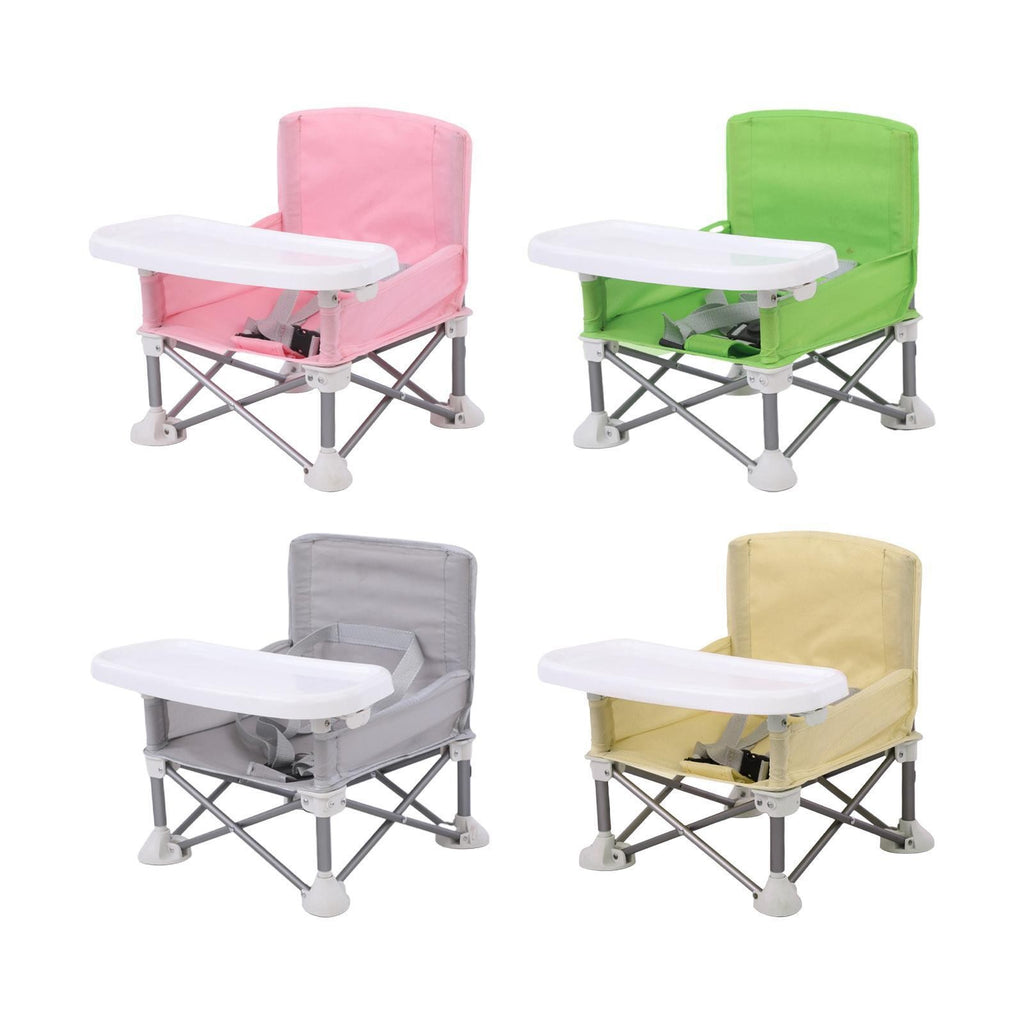 Baby Seat Booster Toddler Dining Seat Baby Camping Chair with Tray Folding Chair