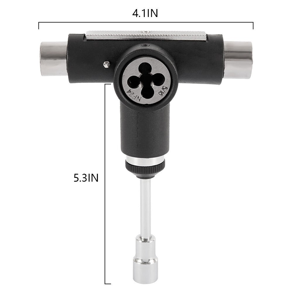 Roller Skate Wrench T-shape Skate Tool Skateboards Wrench Skateboard Repair Tool