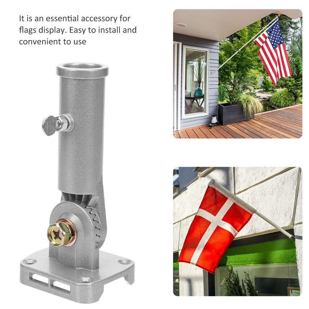Car Mount Flag Pole Holder Wall Mounted Flagpole Adjustable Holders